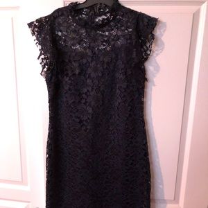 Navy Blue Lace cocktail dress